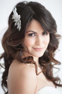 classic down hairstyle for wedding in Long Island NY