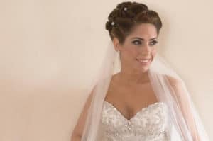 traditional bridal updo for Mansion wedding in Long Island